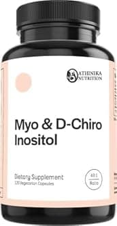 Myo Inositol Supplement | Myo & D-Chiro Inositol Powder Capsules 2050mg | Hormonal Balance & Ovarian Support | 40 to 1 Ratio | 30 Day Supply
