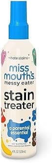 Miss Mouths Messy Eater Stain Treater Spray-Fabric Remover for Spots on Clothes, Underwear, Carpets, Linens, Laundry, Grease All color Stain Remover Fabric, Denim, Down, Jacket, Strip