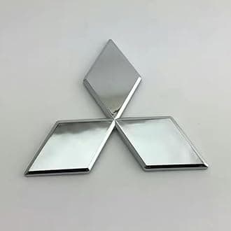 Car Emblem for Mitsubishi L200 Club,ABS Logo Automotive Front and Rear 3D Badge Car Decoration Styling Accessories,Silver-S