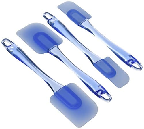 SureChef Easy Flex Blue Silicone Spatula 4-Piece Set, Kitchen Tool Utensils