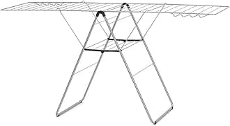 Hangon Drying Rack, 25 metres Metallic Grey