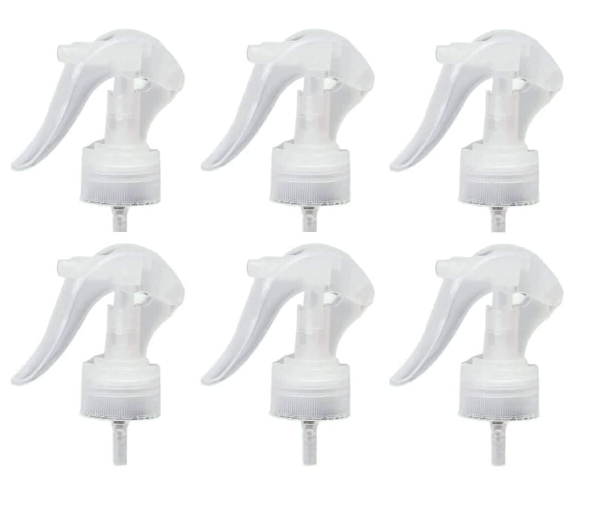 ALTRUIST Plastic 28MM Trigger Water Spray Nozzle Trigger for Bottle Misting Top Spray Gun Sprayer Spray for Bottle (White) Pack of 6