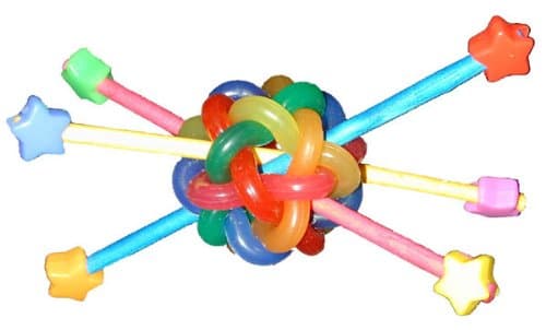 Super Bird Creations 4-1/2 by 4-1/2-Inch Outta This World Bird Foot Toy, Medium to Large