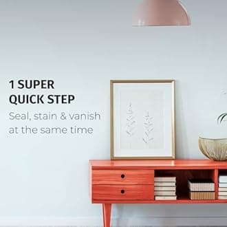 SamaN SAM-318-8 8-Ounce Interior Stain for Fine Wood for Seal, Stain and Varnish, Ebony