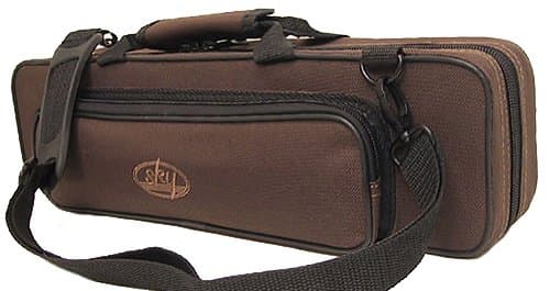 Sky"C" Flute Lightweight Case with Shoulder Strap (Coffee Brown)