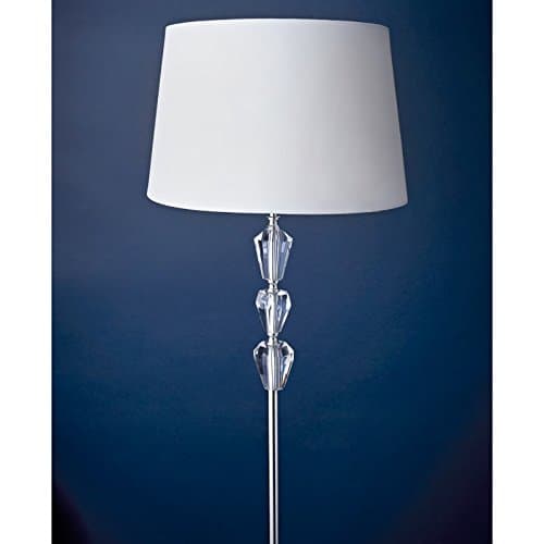 Amelie 3 Crystal Floor Lamp - White