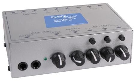 Stereo Mini Mixer Three Stereo Channels New Condition