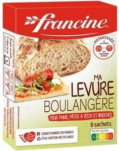 Francine Levure Boulangere Speciale Pains x6-30g (Francine Vahine Bread Yeast x6-30g)