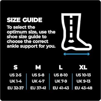 VITTO Multi Zone Ankle Compression Sleeve - Support for Sprains (Small)