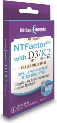 Nutritional Therapeutics - NT Factor with D3/K2 8 Chewable Wafers Vanilla
