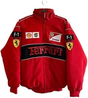 EXOTIX Red F1 Speed Printed Jacket | Motorsport & Streetwear Fusion