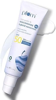 2% Niacinamide Sunscreen SPF 50 PA+++ With Rice Water | UVA/UVB Protection | Reduces Tan, Brightens Skin | No White Cast, Non-Sticky | All Skin Types | Women & Men | 100% Vegan | 50 g