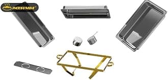 IMXSUMDA 4 Pack Chafing Dishes for Buffet | 9.5QT Stainless Steel Food Warmer with 4 Full Size Pans | Roll-Edge Design | Elegant Gold & Silver Catering Chafer for Parties/Events/Weddings