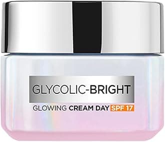 L’Oréal Paris L'Oreal Glycolic Bright Day Cream with SPF 17, 15ml |Skin Brightening Cream with Glycolic Acid that Visbily Minimizes Spots & Reveals Even Toned Skin