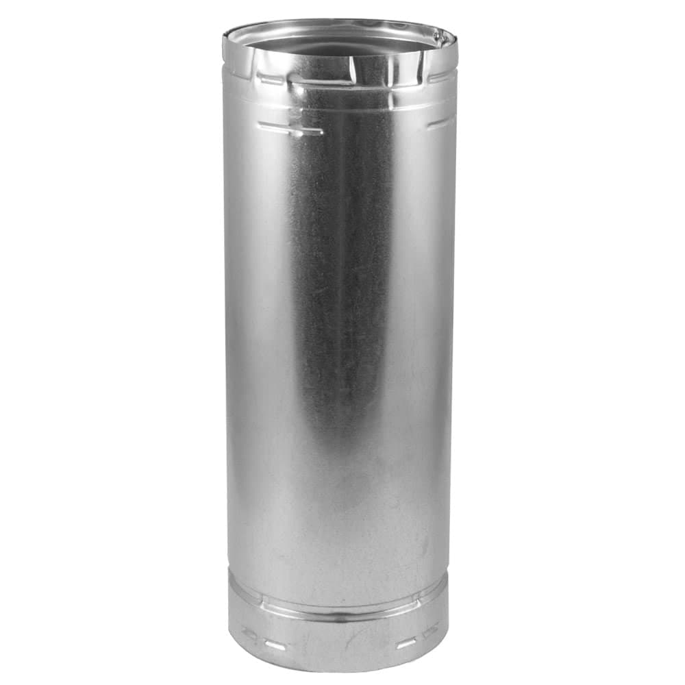 DuraVent8GV12A 8" Inner Diameter - Type B Round Gas Vent Pipe - Double Wall - 1, Aluminum