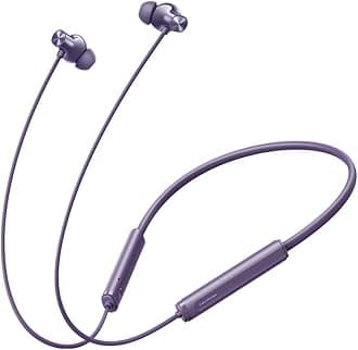 realme Buds Wireless 5 ANC in Ear Bluetooth Headphones, 50dB ANC, 13.6mm Dynamic Bass Driver, 360° Spatial Audio, 45ms Low Latency, Upto 38hrs Playback, IP55 Rating, Dual Device Connection - (Purple)