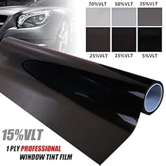 PSSC Window Film Professional Car Auto Van Limo Tint Black Scratch-Resistant 152cm x 1m 5% Very Dark