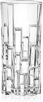 - Italian Premium Top Drink Pisa Water and Juice Glasses Set of 6, Drinking Stylish and Crystal Highball Glasses for Water, Juice and Cocktails | 300ML | Transparent (Set of 12)
