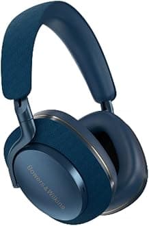 Bowers & Wilkins Px7 S2 Over-Ear Headphones - Advanced Noise Cancellation, Technical Fabrics, 30-Hour Battery Life, 15-Min Quick Charging, Blue