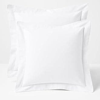 Comfort Beddings Export Quality 600 Thread Count 100% Egyptian Cotton Decorative Continental Pillow Cases Pack Of 2 - White (Decorative/Square Size 60 x 60 CM)