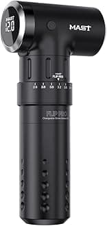 Mast Tattoo Flip Pro Wireless & Cord Tattoo Pen Machine Gun 2.6mm-4.0mm Strokes Length Coreless Motor Power by Mcore for Tattoo & SMP