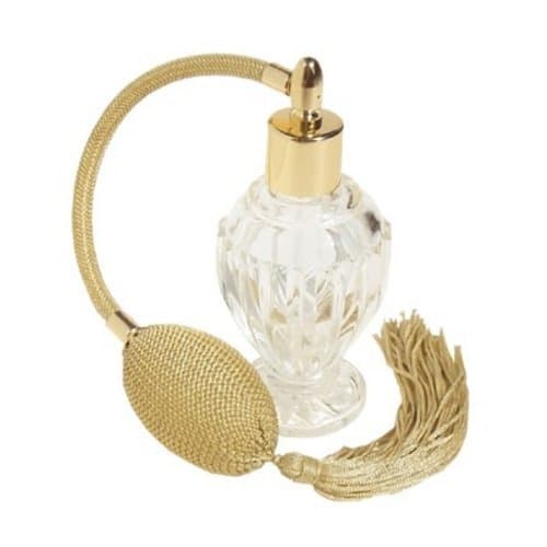 Diva Glass Bottle Atomizer with Gold Sprayer (Tassle) atomizer by Nemat International Inc
