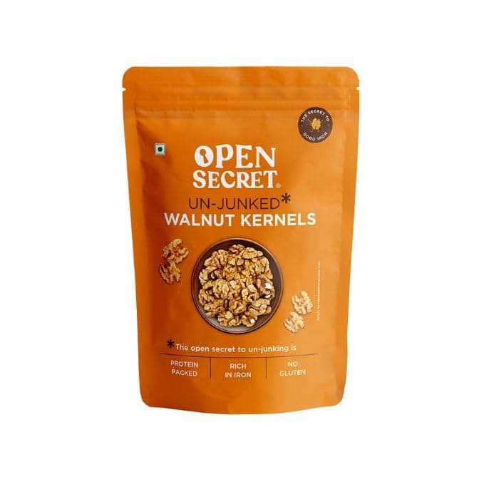 Open Secret Premium Walnut | 200g | Walnuts, Walnuts Without Shell, Akhrot, walnut Kernel, Dry Fruits, Healthy Snacks, Walnut Kernel with Gluten Free Healthy Lifestyle, High Fibre (Pack of 1)
