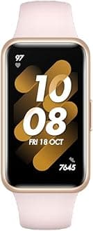 HUAWEI Band 7 Smartwatch Health And Fitness Tracker, Slim Bezel Less Screen, 2 Week Battery Life, Spo2 Blood Oxygen & Heart Rate Monitor, Nebula Pink, 55029046, Small