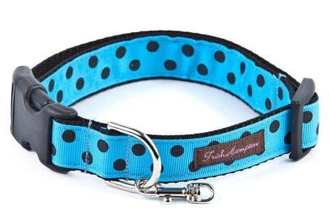 Blue/Black Candied Dots Small Collar