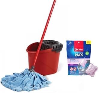 Quickwring Bucket & MF Cloth Mop + 1 Lavender PAC (Variety Pack)