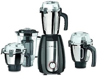 BOSCHTrue Mixx 1000 Watt Mixer Grinder Set, 4 Jars, Black
