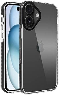A rtistque Ultra Stylish Back Cover Case for iPhone 16 | Premium Shockproof TPU | Protective Design | iPhone 16 Back Cover - Black