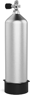 TUDIVING-4500Psi 300Bar Scuba Diving Tank,80CF Aluminum Diving Cylinder,11L Diving Bottle with Valve