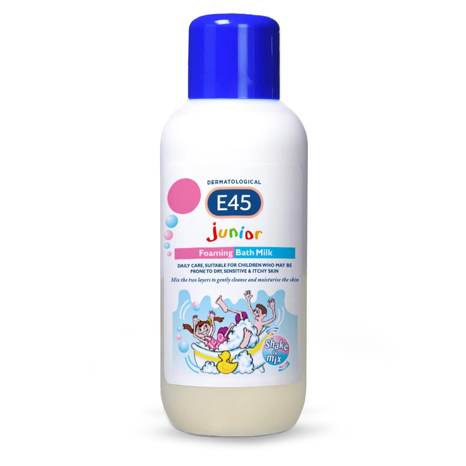 Dermatological Junior Foaming Bath Milk 500 ml – Bath Foam for Kids - Soap-Free Body Wash to Protect and Moisturise Dry and Sensitive Skin – Soothe Itching and Irritation - Dermatitis Eczema Cream