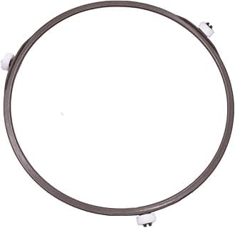 7 Inch Microwave Turntable Ring,Rotating Ring Roller,Glass Plate Tray Support Holder,Replacement Inner Ring,Microwave Oven Tray Support,for Microwave Oven Glass Turntable Plate,with 14mm Wheels