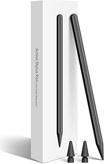 Stylus Pen for iPad with Magnetic Wireless Charging, Smart Ipencil 2nd Generation Compatible with iPad Pro 11 in 1/2/3/4, iPad Pro 12.9 in 3/4/5/6, iPad Air 4/5, iPad Mini 6 Black
