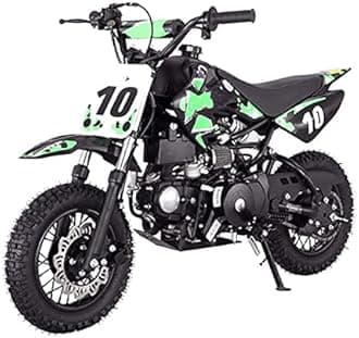 X-PRO 110cc Dirt Bike Pit Bike Youth Dirt Pit Bike 110 Dirt Pit Bike, Green