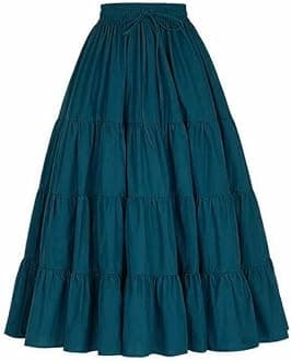 Girl's Crepe Fabric Long Frill Skirt 584