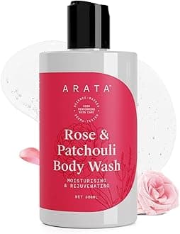 Arata Rose & Patchouli Body Wash for Men & Women - 300ml | 24-Hours Moisture | Refreshing & Long-lasting Fragrance | For All Skin Types