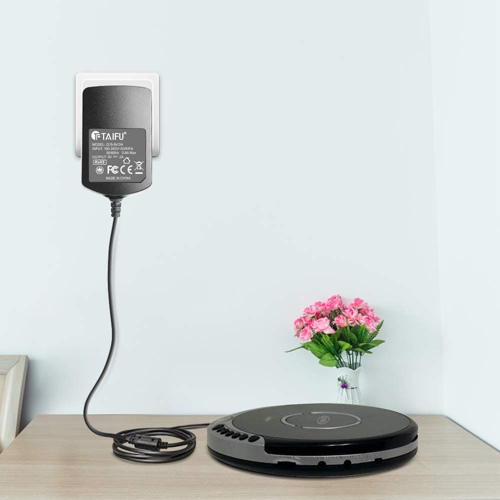 TAIFU AC Adapter for Jensen CD-60 CD-60C CD-60B CD-60A CD Player with Bass Boost Anti Skip Protection 60-Second Super A.S.P. Power Supply Cord Cable PS Wall Home Charger Mains PSU