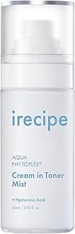 IRECIPE Aqua Phytoplex Cream in Toner Mist, Deep, Long-Lasting Moisturisation, All-in-One Face Mist for All Skin Types, Fragrance-Free, Vegan, Cruelty Free, Cu