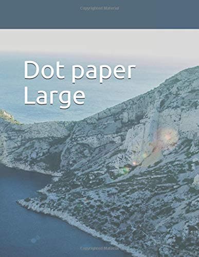 dot paper large: Dot Grid - Size = 8.5" x 11"/ 149 pages/ double sided/dot grid moleskine/dot grid book/moleskine grid dot/moleskine grid dot ... notebook / moleskine notebook with dot grid