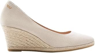 Dunes Canvas Espadrille Wedges with 2 ½” Heel Women's Sandals with Breathable Cotton Canvas and 100% Natural Jute Midsole for All Casual Occasions
