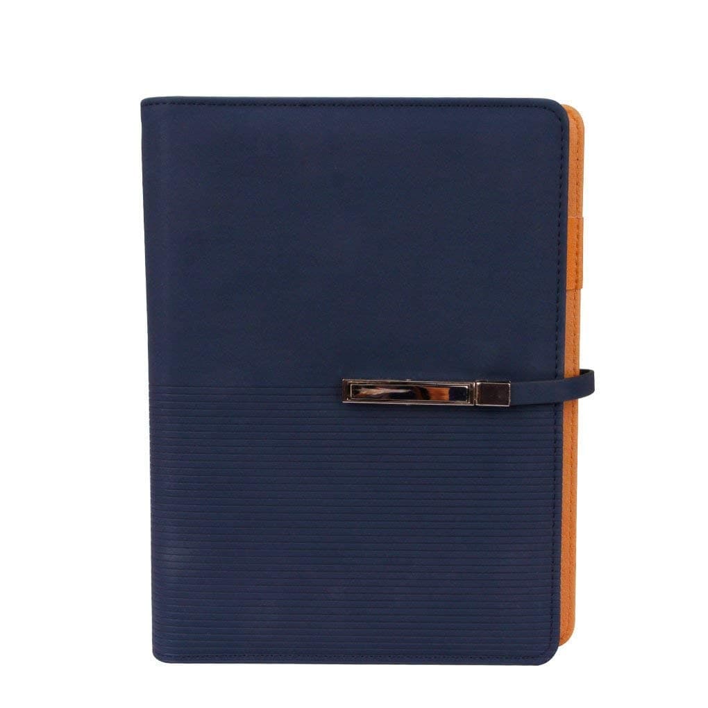 A5 Leather Journal Diary Notebook Strap Buckle Lined Craft Paper Writing Note Pads Bookmark Ruler Business Portfolio Cards Pocket Flip-Closure Pen Holder 6 Round Ring Binder Calender Pen Slots