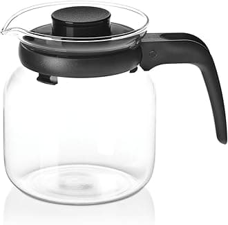 Carafe Flame Proof Glass Kettle With Stainer, 650 ml