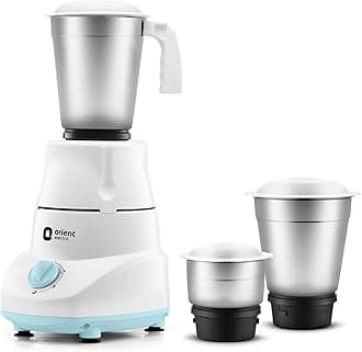 Kitchen Kraft MGKK50B3 500-Watt Mixer Grinder with 3 Jars (White)