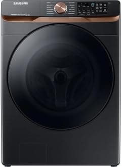 Samsung 5.0 cu. ft. Extra Large Capacity Smart Front Load Washer with Super Speed Wash and Steam, Brushed Black, WF50BG8300AVUS