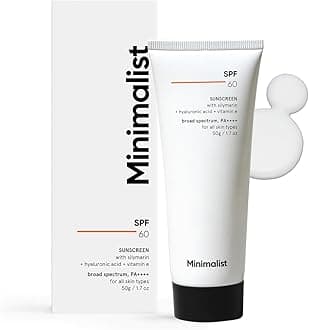 Minimalist Sunscreen SPF 60 PA ++++ With Silymarin, Cream, 50 g (Pack of 1)