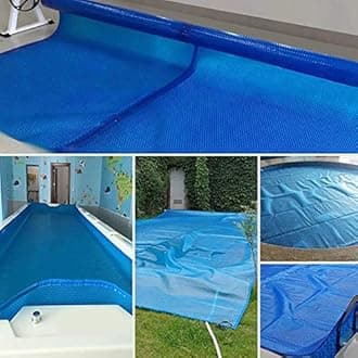 Bubble Summer Solar Pool Cover, Rectangle Heating Blanket Heavy Duty Tarpaulin with Grommets, for Inflatable Swimming Pools, In-Ground Pools (Size : 3m x 5m(10ft×16ft))