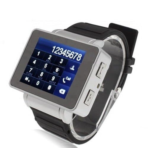 CNPGD Watch Cell Phone Mobile 1.8" Wide Touch Screen Mp3 Mp4 (Black)
